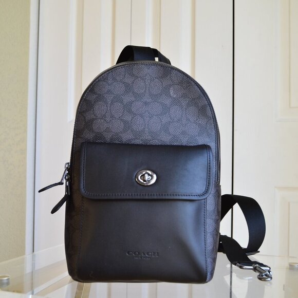 Coach Other - Coach  CAJ92 Turnlock Sling Pack In Signature Canvas